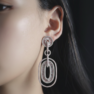 Pink Statement Earrings