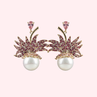 Blush Glow Earrings (BFX-101-PNK)