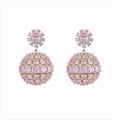 Pink Stud Earrings