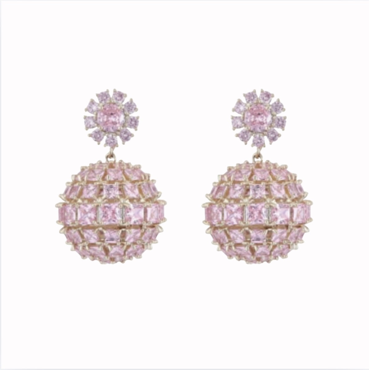Pink Stud Earrings