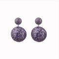 Purple Statement Earrings