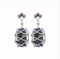Silver Multicolor Earrings