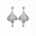 Polished Silver Earrings