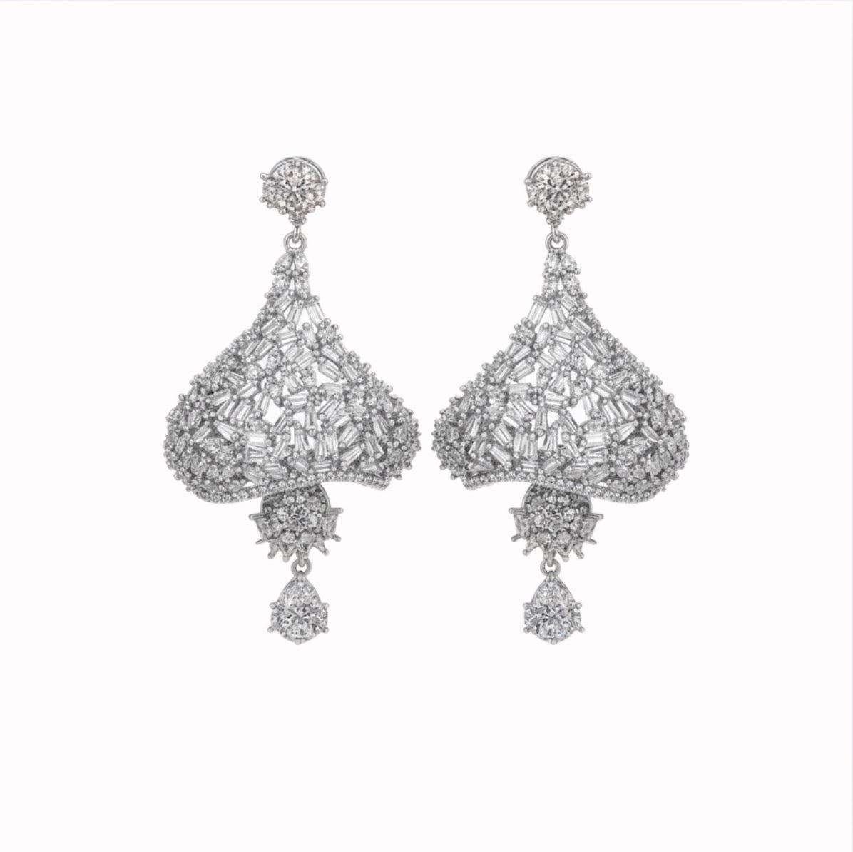 Polished Silver Earrings