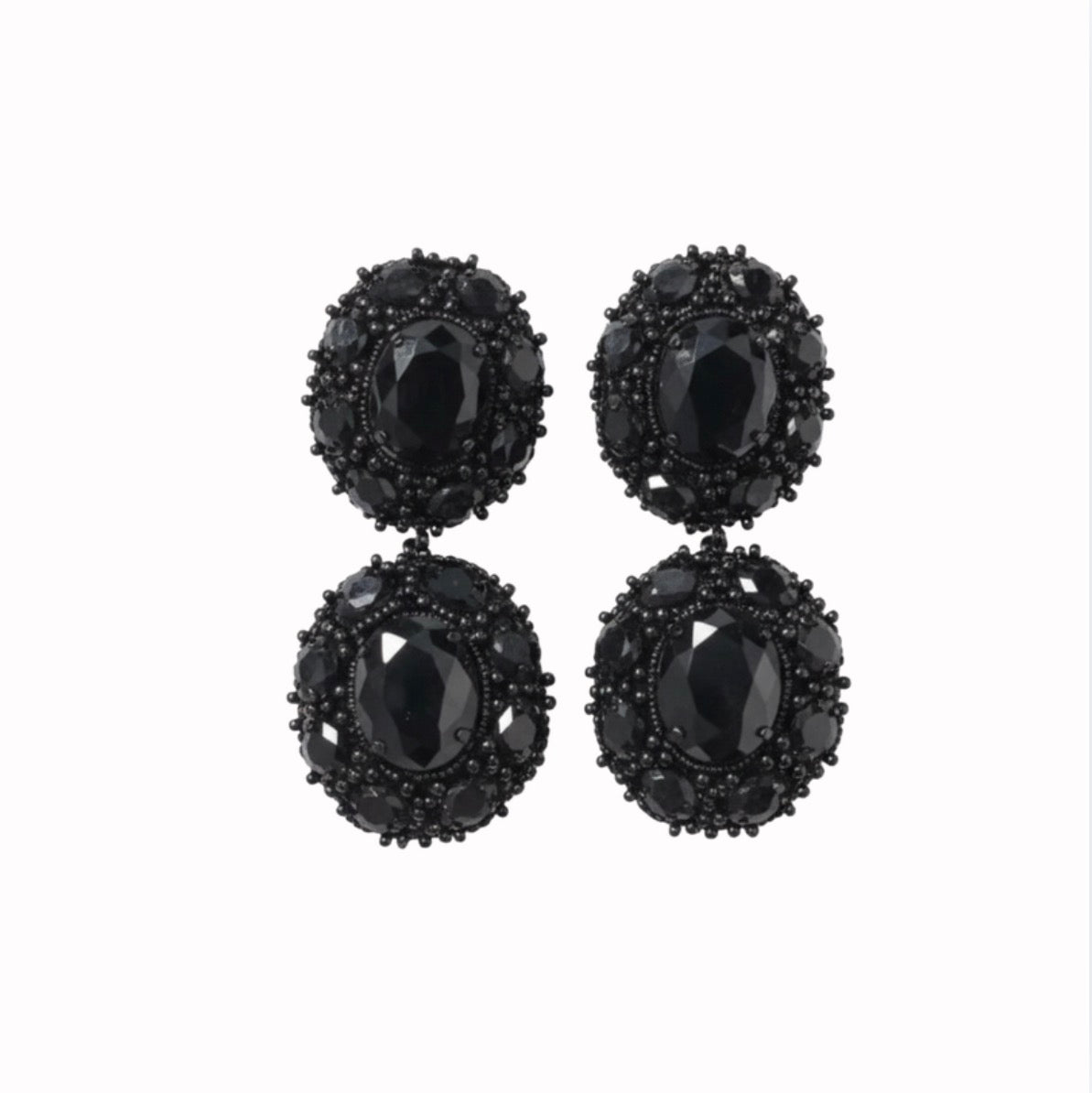 Statement Black Earrings