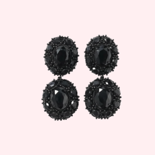 Black Drop Earrings