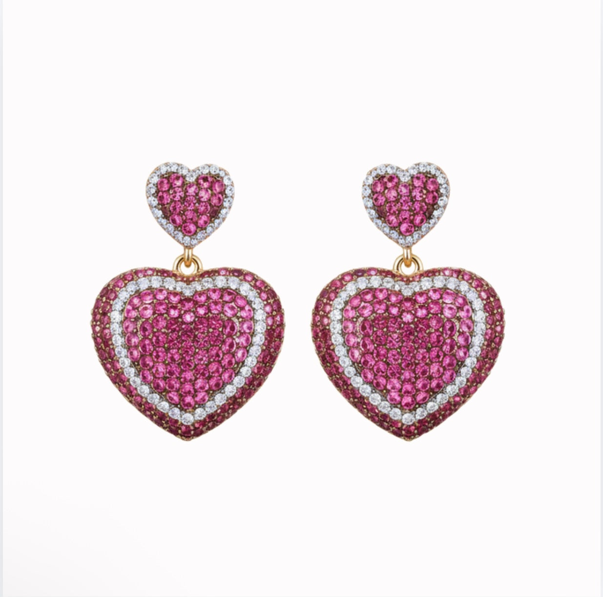 Pink Drop Earrings