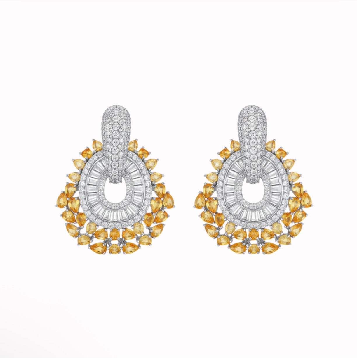 Yellow Statement Earrings