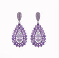 Purple Statement Earrings