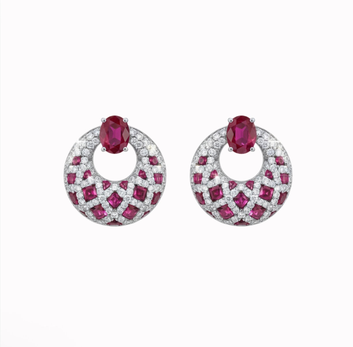 Pink Fashion Earrings