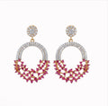 Pink Stud Earrings