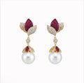 Pink Pearl Earrings