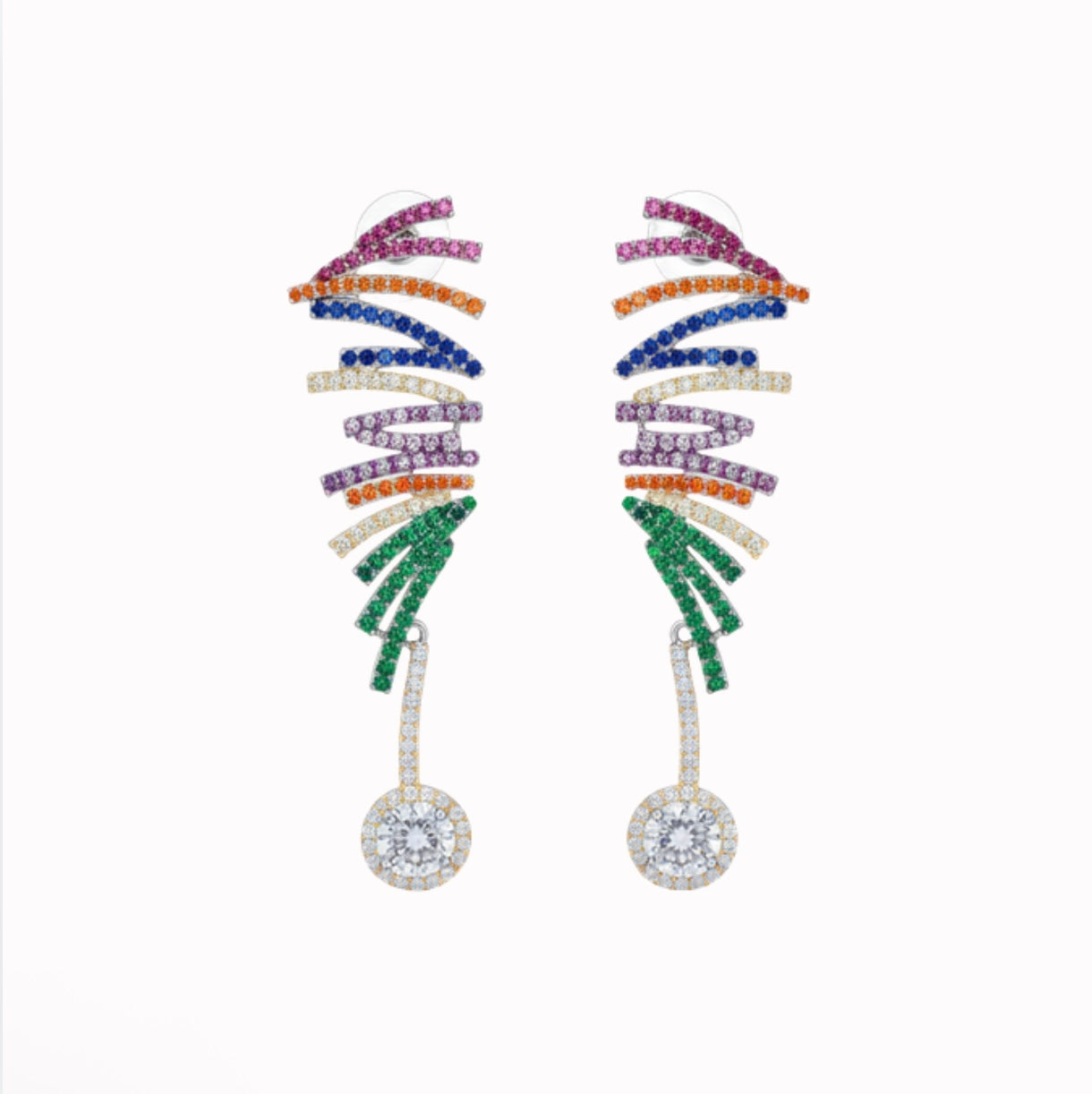 Multicolor Drop Earrings