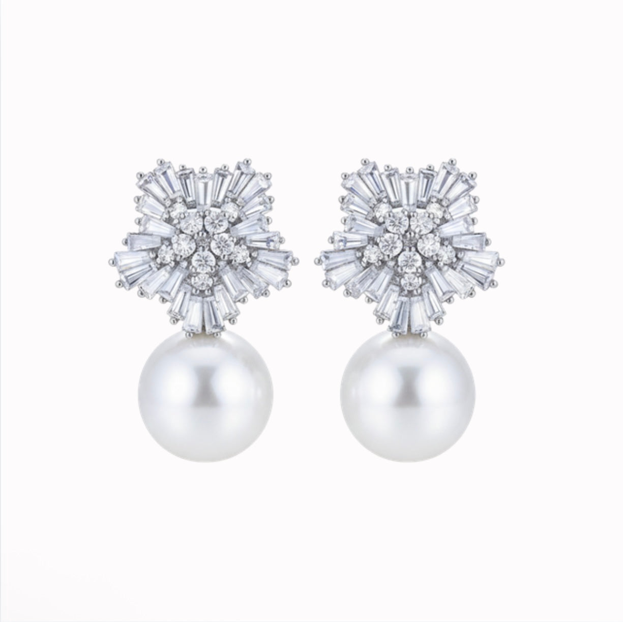 Pearl Silver Earrings