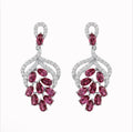 Red Statement Earrings