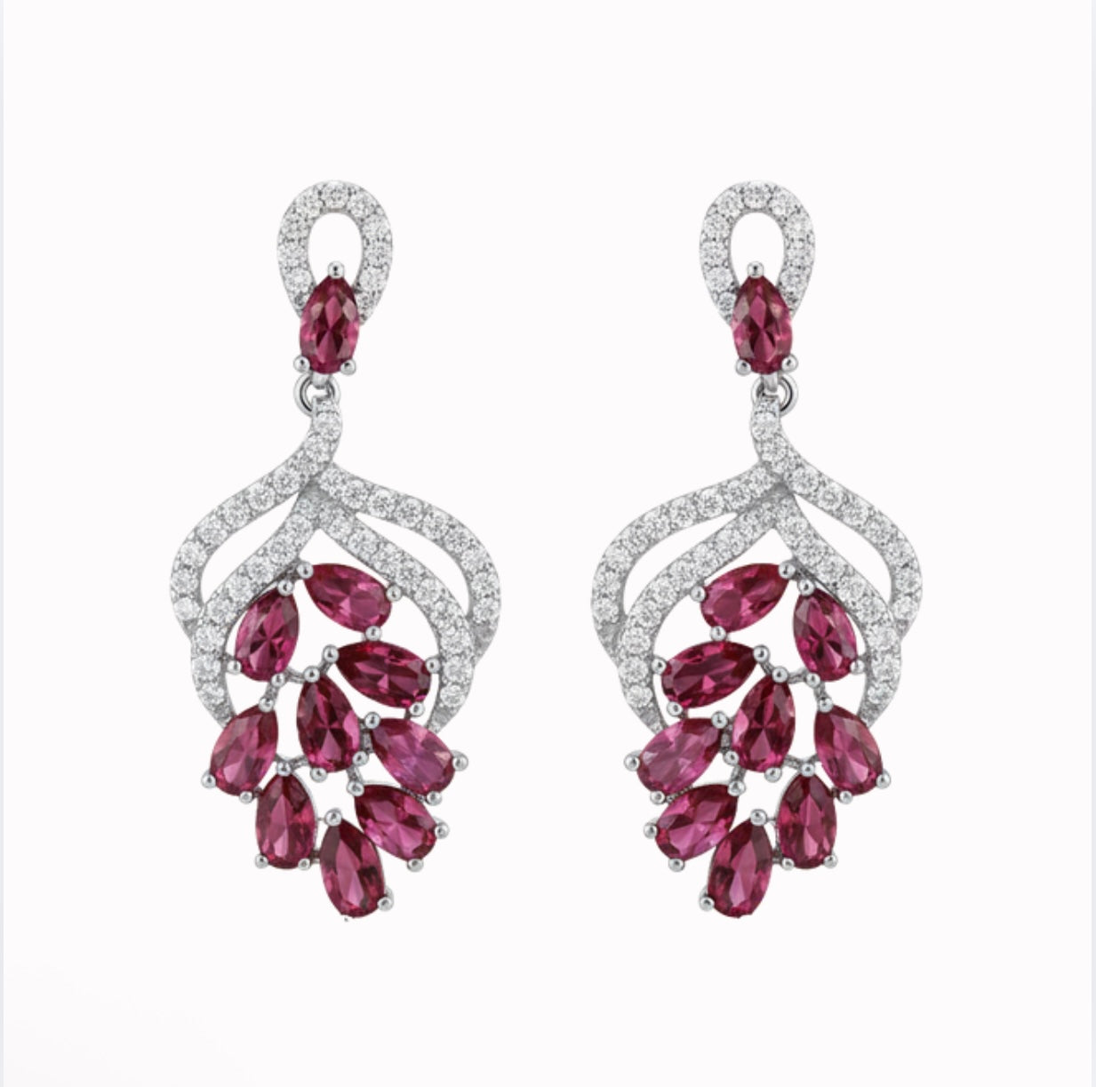 Red Statement Earrings