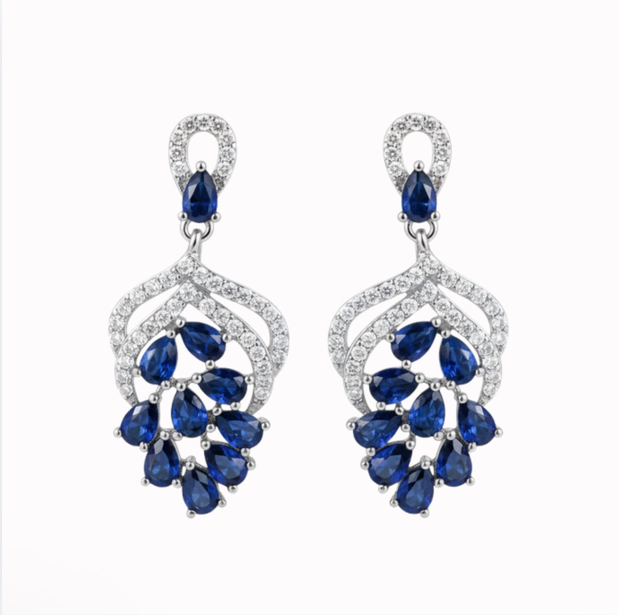 Navy Blue Earrings
