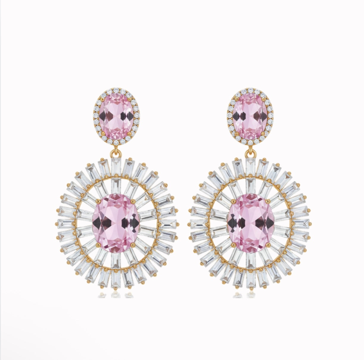 Pink Drop Earrings
