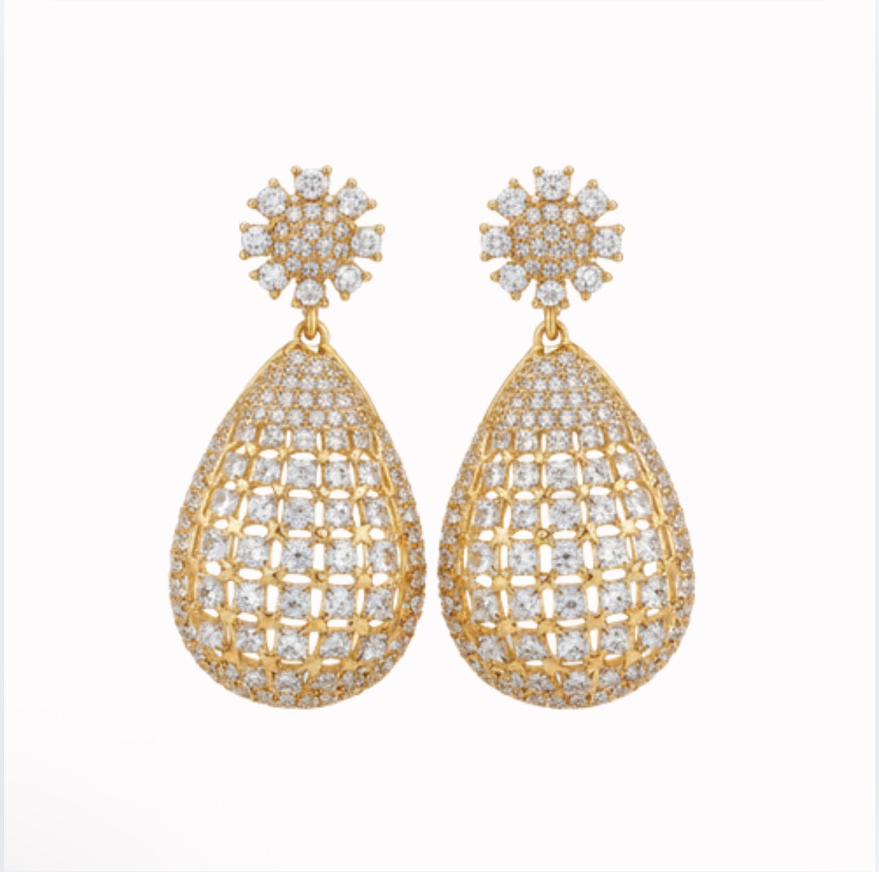 Gold Fashion Earrings