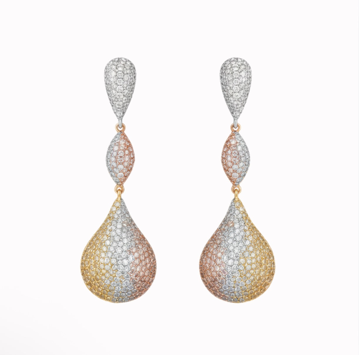 Three Tone Earrings