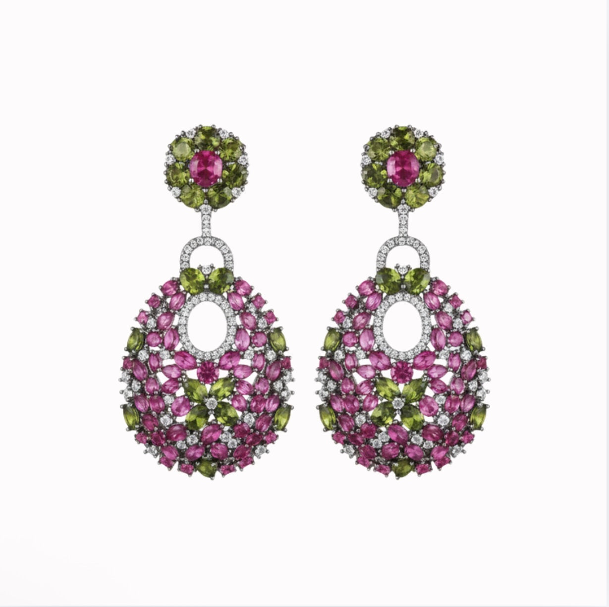Multicolor Statement Earrings