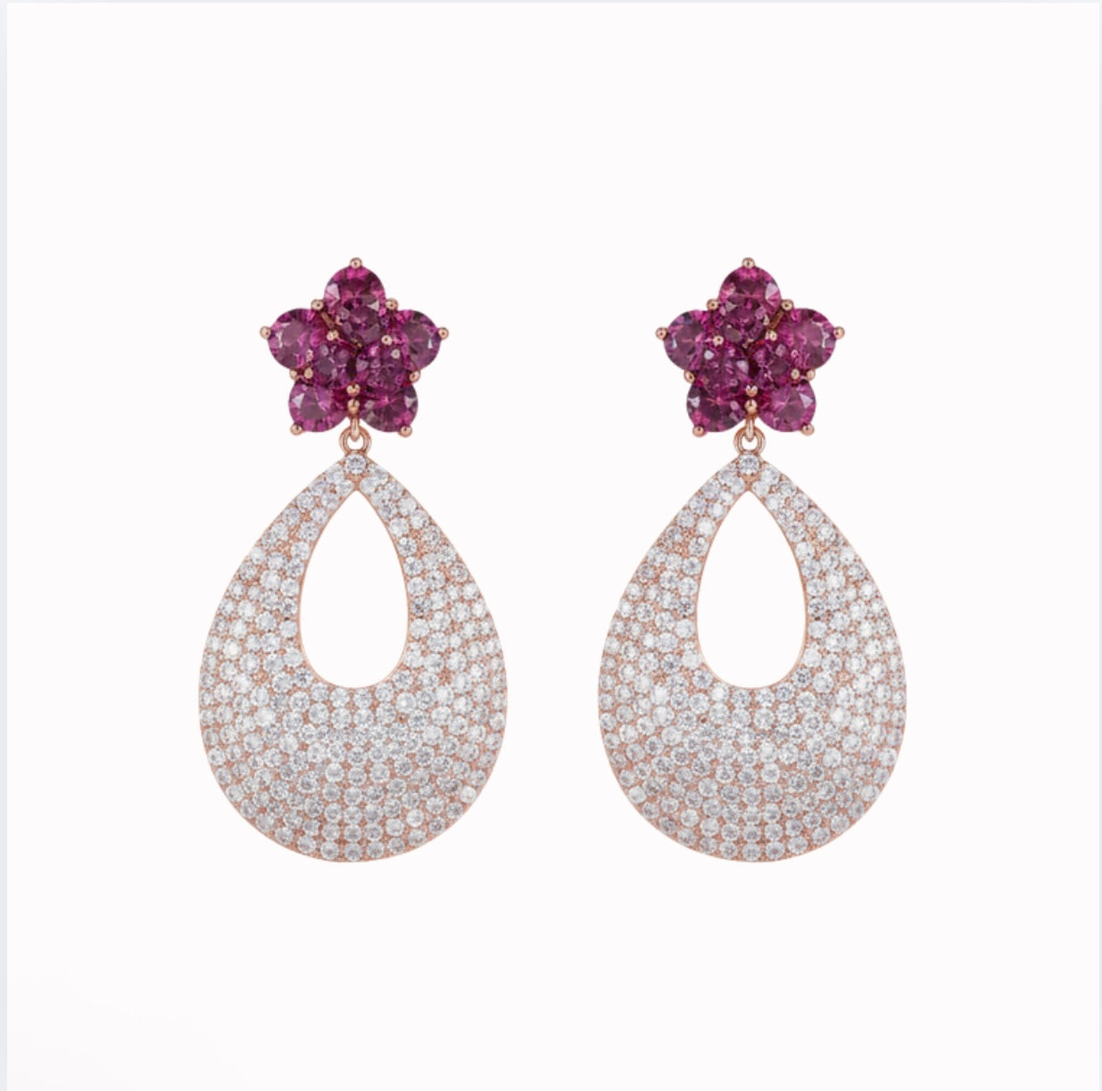 Pink Fashion Earrings
