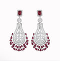 Red Statement Earrings
