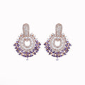 Pink Purple Earrings