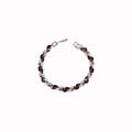 Silver Red Accent Bracelet
