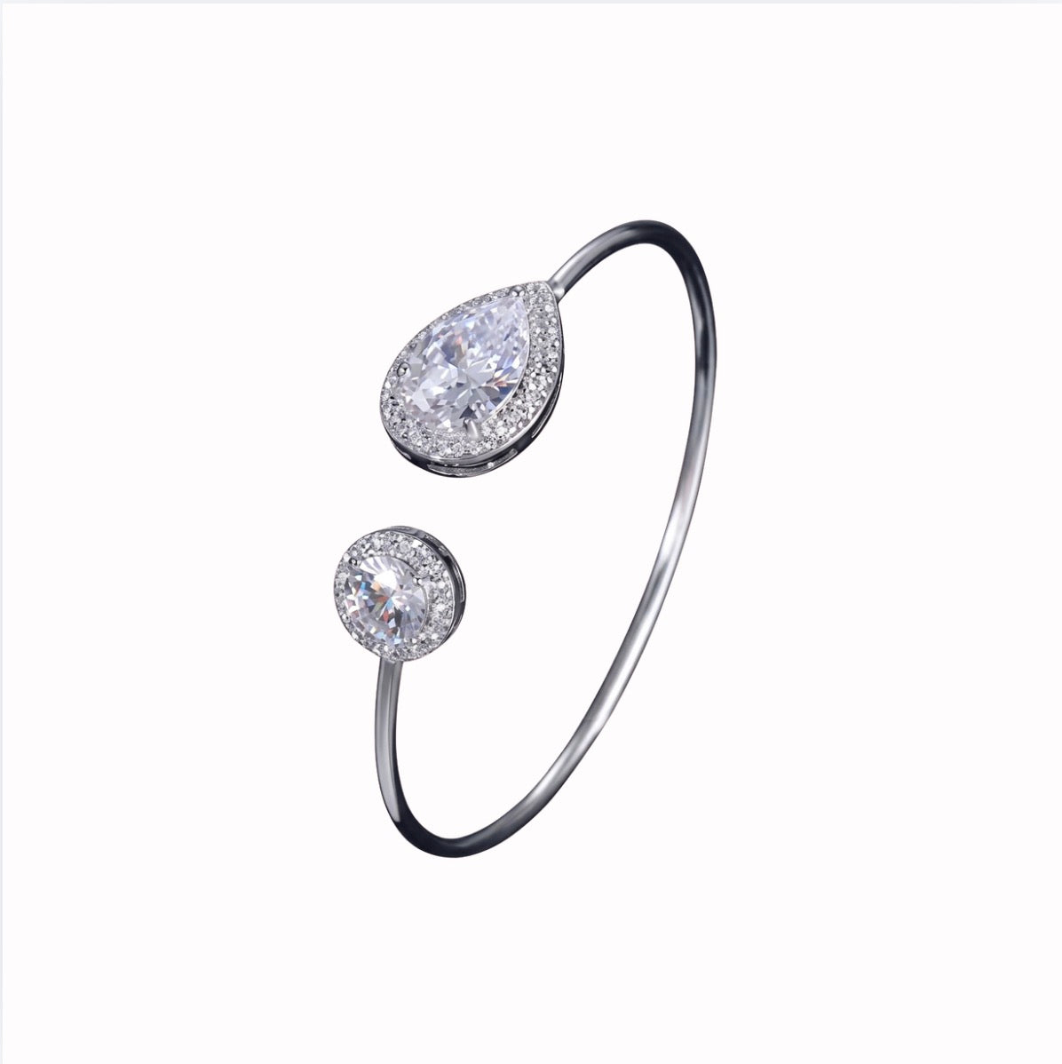 Polished Silver Statement Bracelet