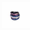 Multicolor Accent Statement Ring