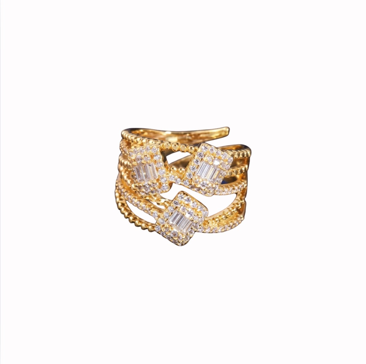 Refined Gold Accent Ring
