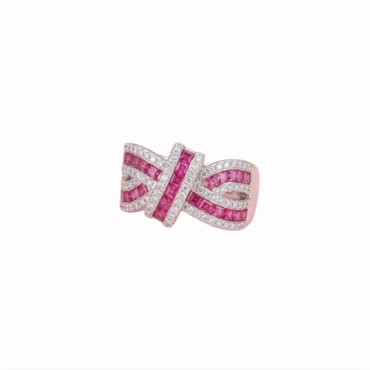Soft Pink Accent Ring