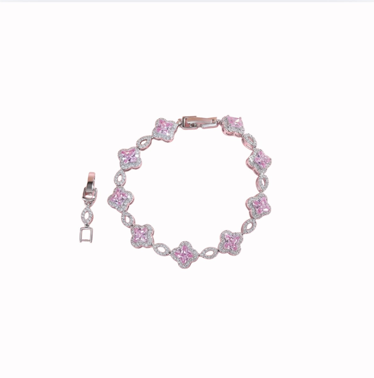 Pink Glow Chain Bracelet