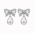Silver Pearl Earrings