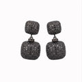 Purple Black Earrings