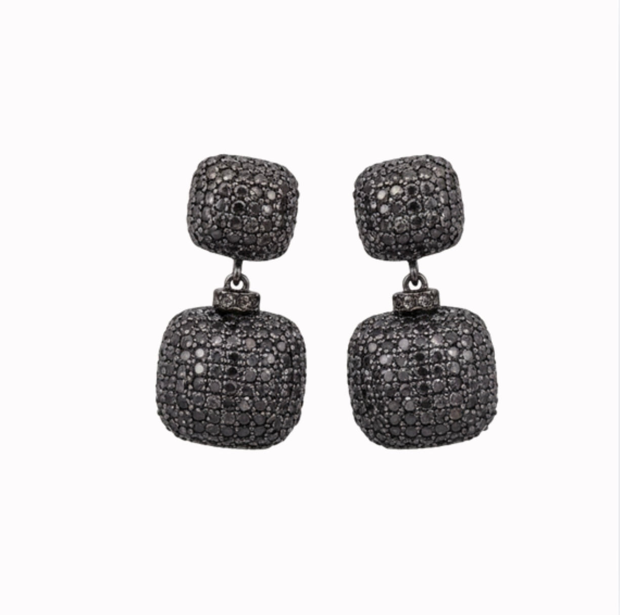 Purple Black Earrings