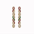 Gold Multicolor Earrings