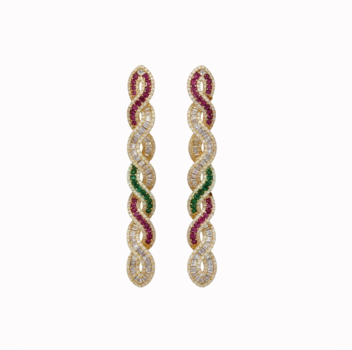 Gold Multicolor Earrings