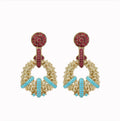 Gold Multicolor Earrings