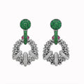 Silver Multicolor Earrings