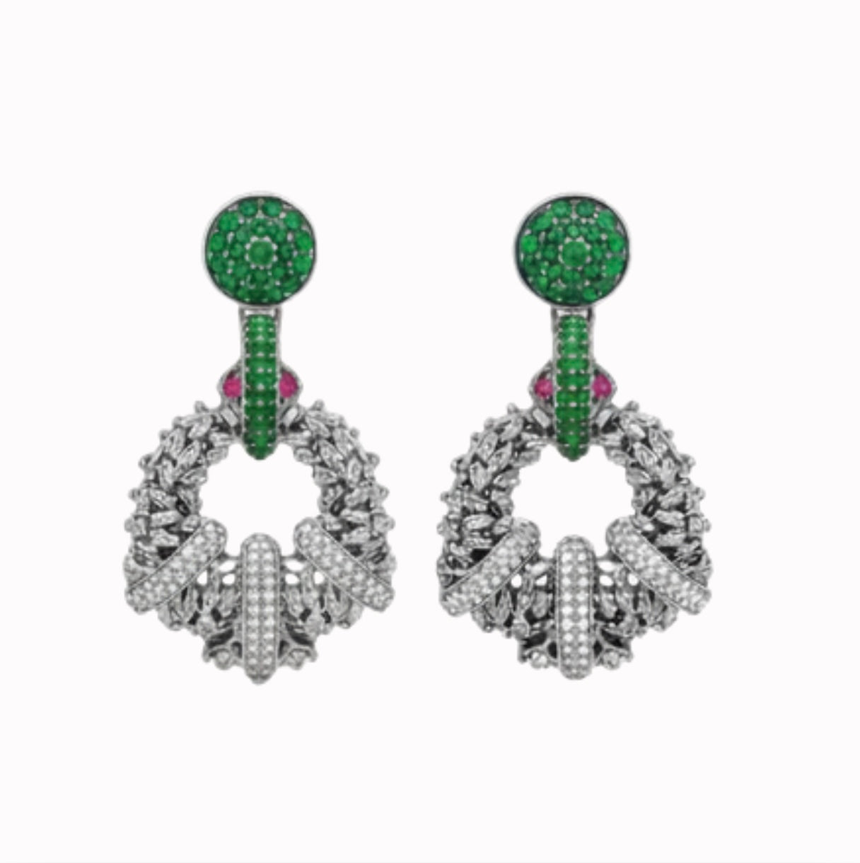 Silver Multicolor Earrings