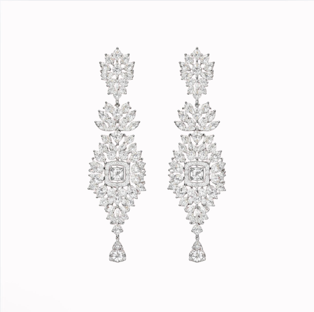 Modern Silver Stud Earrings