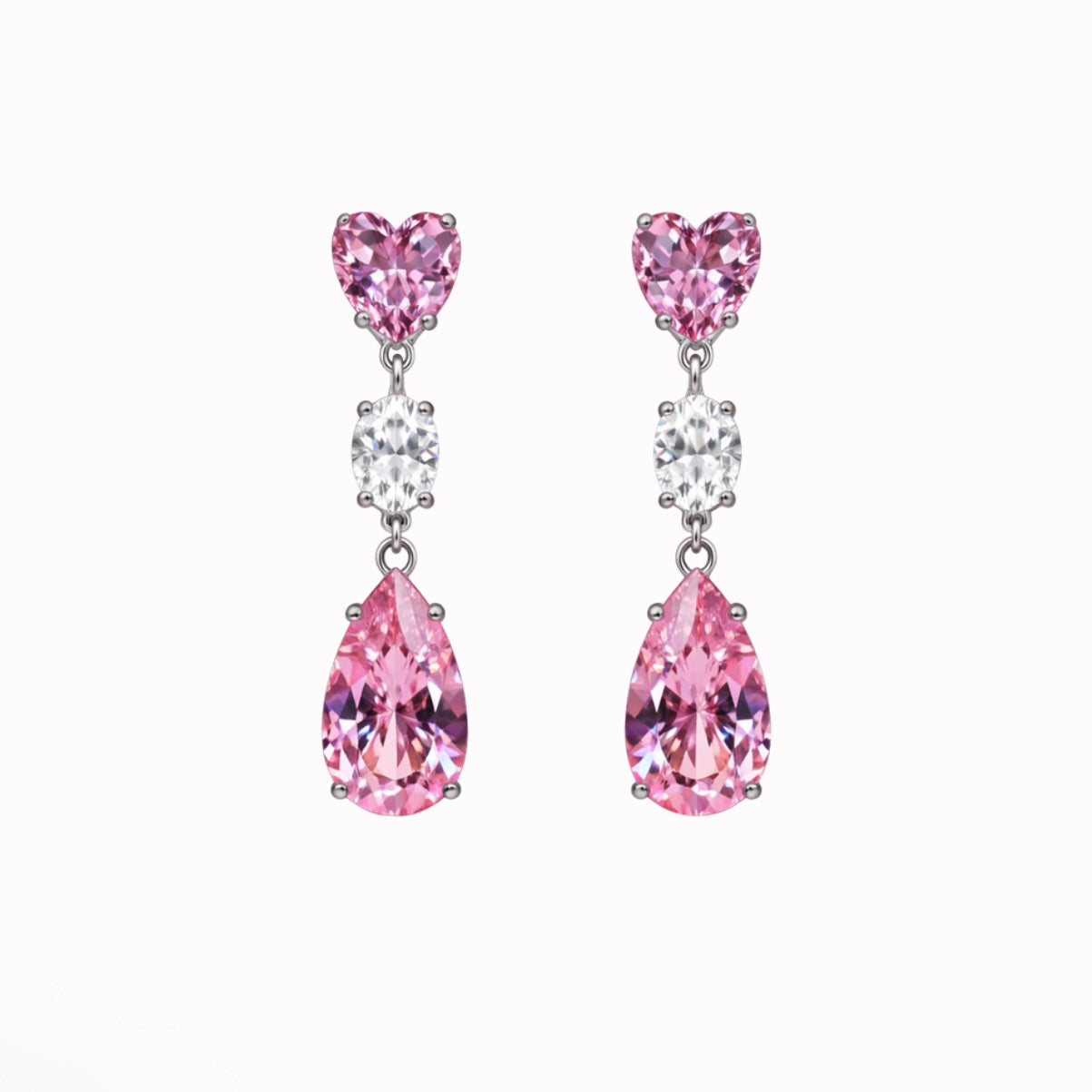 Blush Crystal Earrings