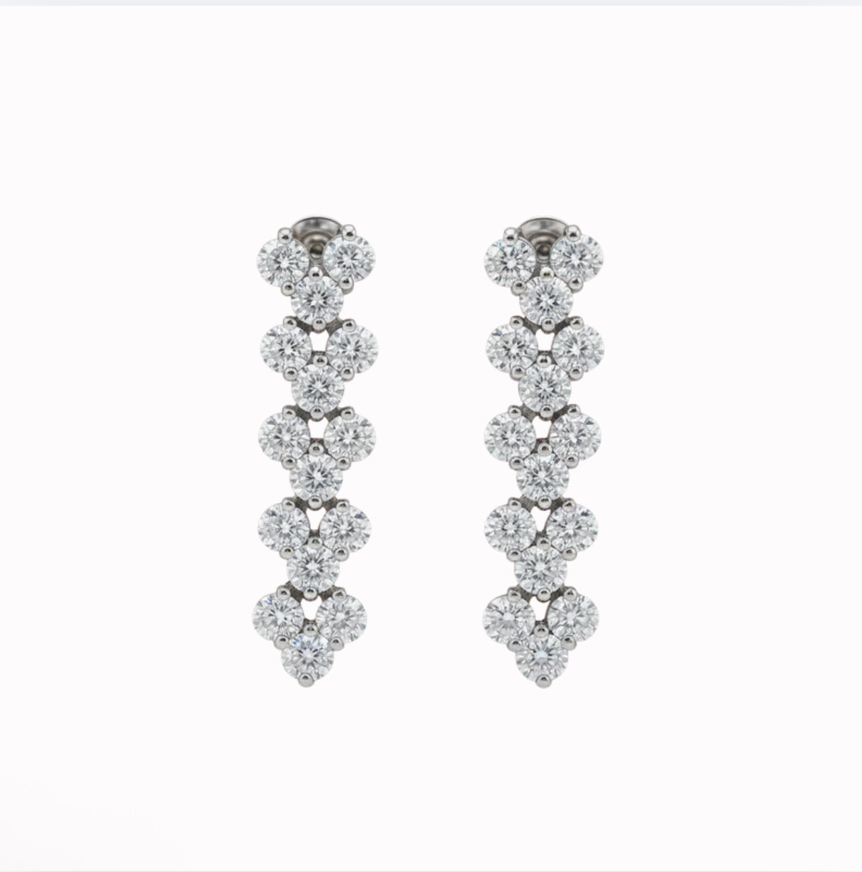Polished Silver Hoop Earrings