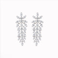 Silver Glam Statement Earrings