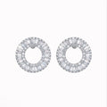 Silver Sparkle Stud Earrings