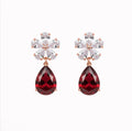Crimson Statement Earrings