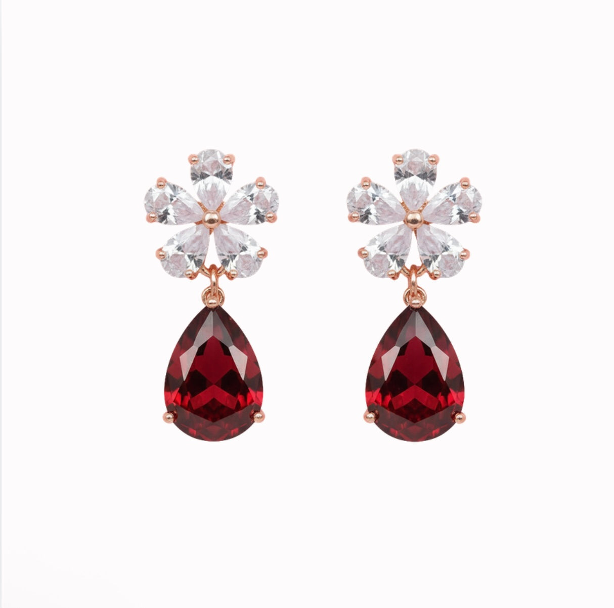 Crimson Statement Earrings