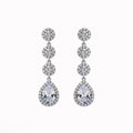 Elegant Silver Disc Earrings